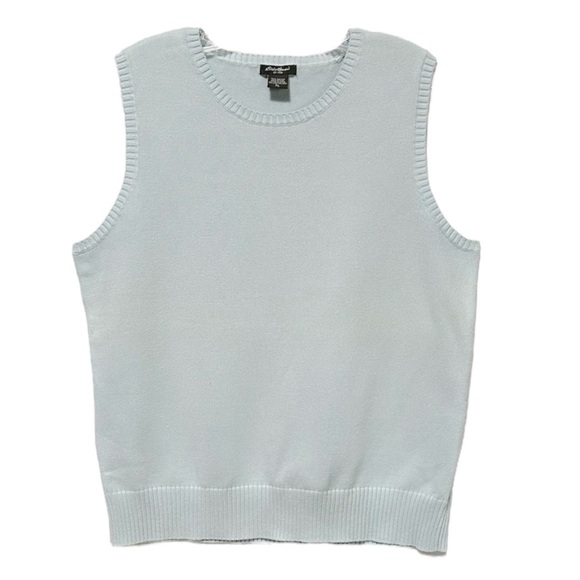 Eddie Bauer Light Blue Sweater Vest - Picture 1 of 5